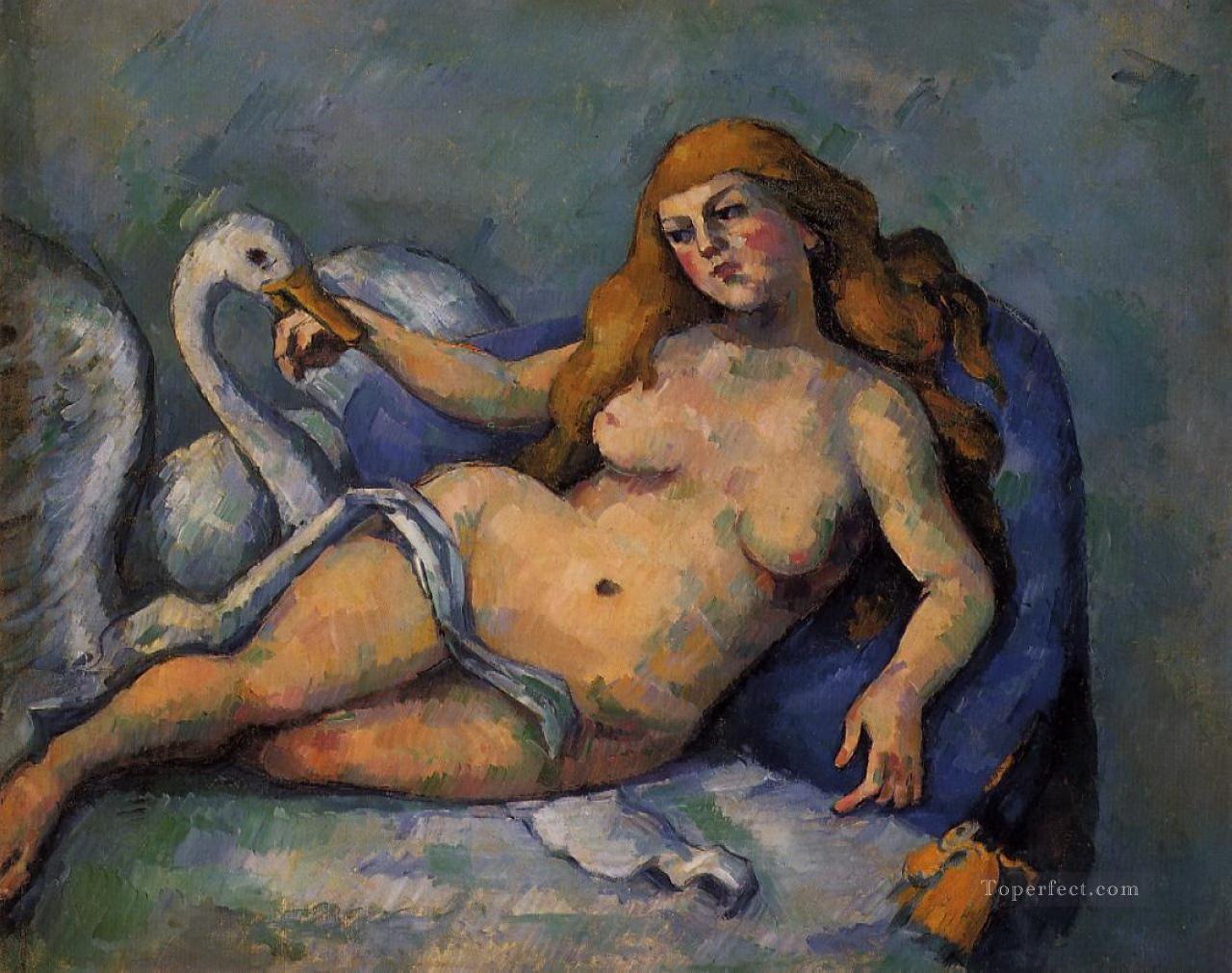 Leda and the Swan Paul Cezanne Oil Paintings